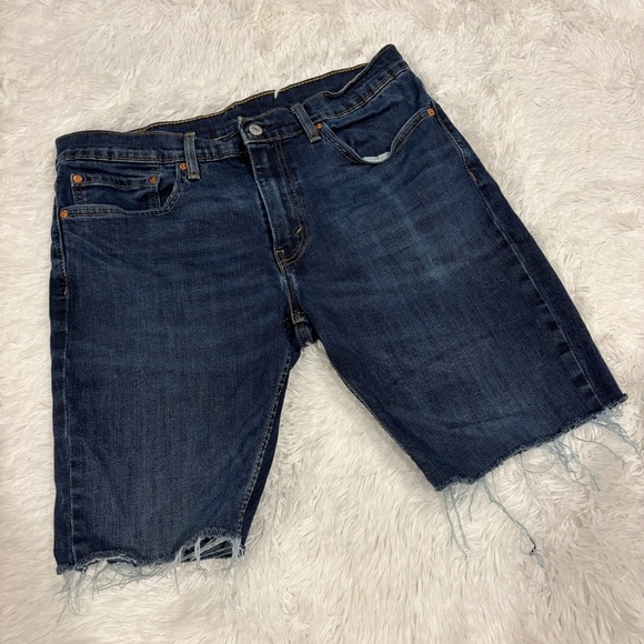 LEVIS 511 💯 Percent Cotton Cut Off Jort Shorts Size 34 - Picture 1 of 11